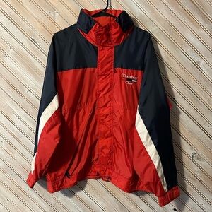 Tommy Club Embroidered Logo Trimark Men's Windbreaker Jacket Stripped